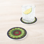 Architecturale rozet nr. 2 zandsteen onderzetter (Zijkant)