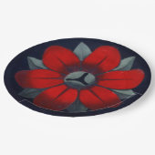 Architecturale rozet nr. 3 papieren bordje (Gekanteld)