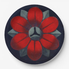 Architecturale rozet nr. 3 papieren bordje