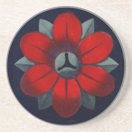 Architecturale rozet nr. 3 zandsteen onderzetter (Voorkant)