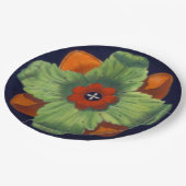 Architecturale rozet nr. 4 papieren bordje (Gekanteld)