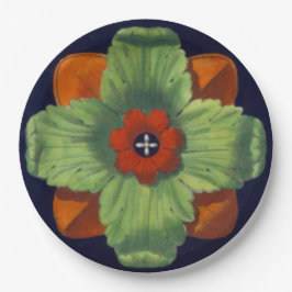 Architecturale rozet nr. 4 papieren bordje