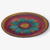 Architecturale rozet nr. 5 papieren bordje (Gekanteld)