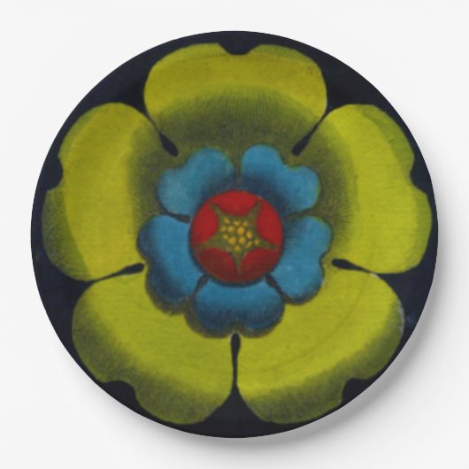 Architecturale rozet nr. 6 papieren bordje (Voorkant)