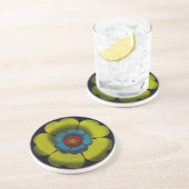 Architecturale rozet nr. 6 zandsteen onderzetter (Zijkant)