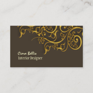 Architecturale Salvage/Faux Gold Filigree/DIY kleu Visitekaartje