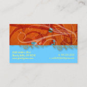 Architecturale Salvage/Faux Gold Filigree Swirls Visitekaartje (Achterkant)