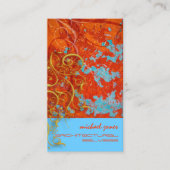 Architecturale Salvage/Faux Gold Filigree Swirls Visitekaartje (Voorkant)