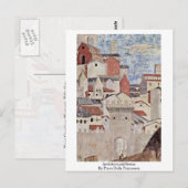 Architecturale scène. Door Piero Della Francesca Briefkaart (Voorkant / Achterkant)