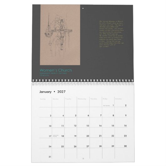 Architecturale Schetsen Agenda 2012 van Janejira Kalender (Jan 2027)