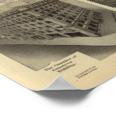 Architecturale stevigheid in Portland, Oregon Poster (Hoek)