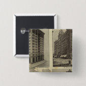 Architecturale stevigheid in Portland, Oregon Vierkante Button 5,1 Cm (Voorkant /achterkant)