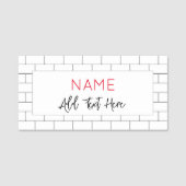 Architecturale Subway Tegel Modern Business Naamplaatje (Voorkant)