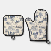 Architecturale toile ovenwant & pannenlap set (Voorkant)