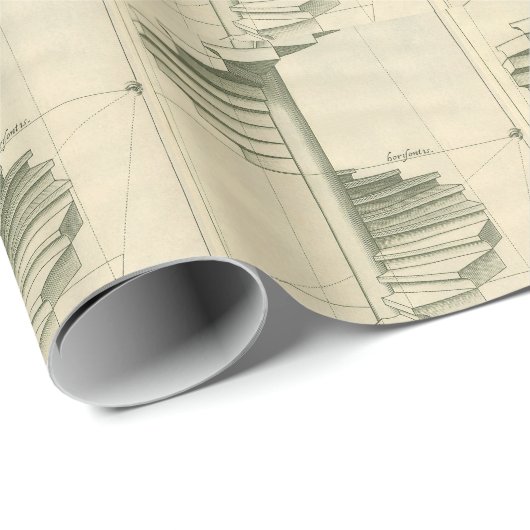  architecturale trappen, werveltrap cadeaupapier (Rol Hoek)