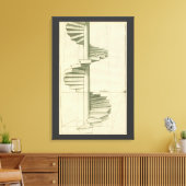 architecturale trappen, werveltrap canvas afdruk (Insitu (Woonkamer))