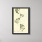 architecturale trappen, werveltrap canvas afdruk (Voorkant)