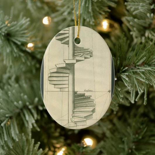 architecturale trappen, werveltrap keramisch ornament (Boom)