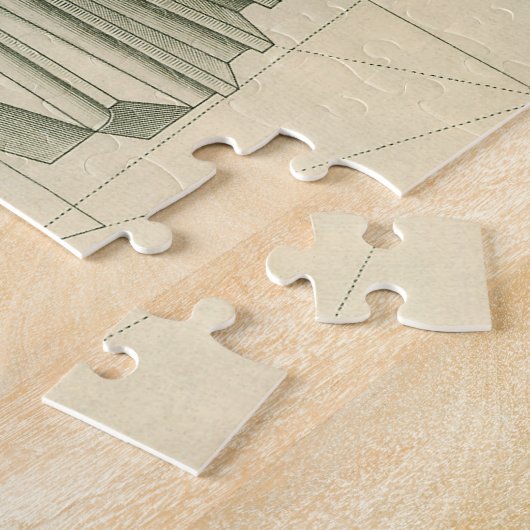  architecturale trappen, werveltrap legpuzzel (Zijkant)