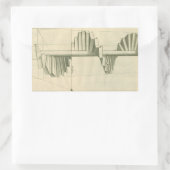  architecturale trappen, werveltrap rechthoekige sticker (Tas)