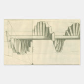 architecturale trappen, werveltrap rechthoekige sticker (Voorkant)