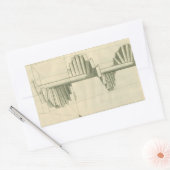 architecturale trappen, werveltrap rechthoekige sticker (Envelop)