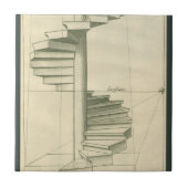 architecturale trappen, werveltrap tegeltje (Voorkant)