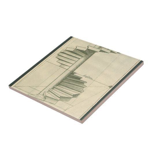  architecturale trappen, werveltrap tegeltje (Zijkant)