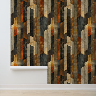 Architecturale verticale strenge vorm  stijl behang