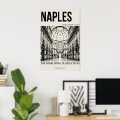 Architecturale wandkunst Napels Koepel en Arcade Poster (Thuiskantoor)