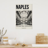Architecturale wandkunst Napels Koepel en Arcade Poster (Keuken)
