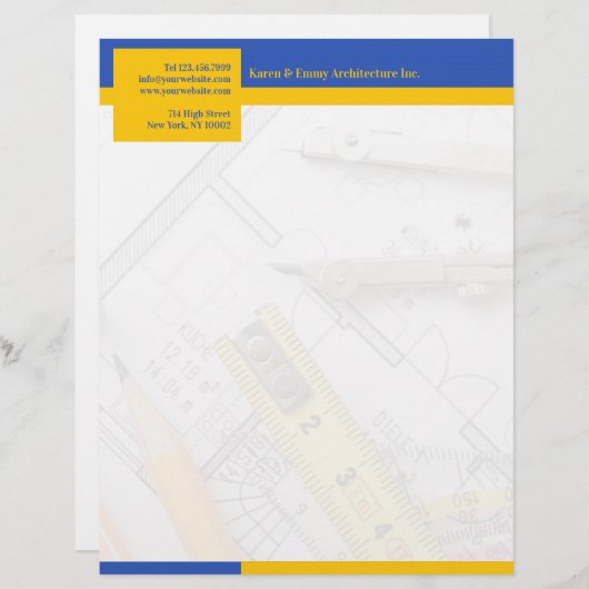 Architecture Letterhead Briefhoofd (Voorkant / Achterkant)