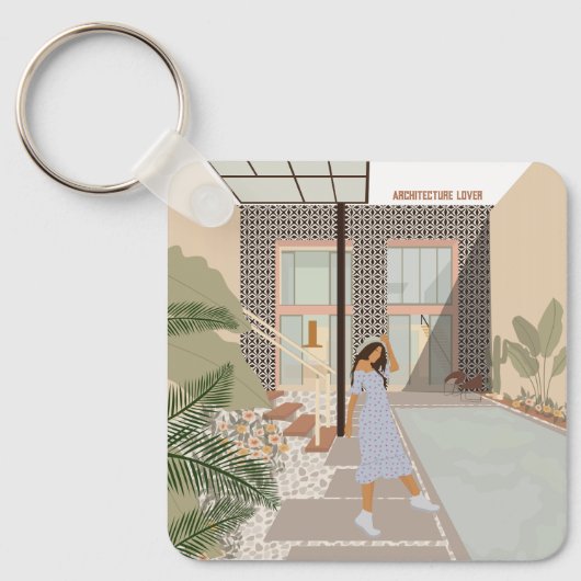 Architecture lover, Star House de Xavier Salas Sleutelhanger (Voorkant)