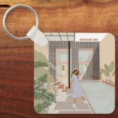 Architecture lover, Star House de Xavier Salas Sleutelhanger (Voorkant)