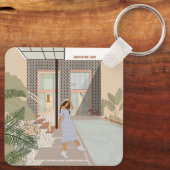 Architecture lover, Star House de Xavier Salas Sleutelhanger (Achterkant)