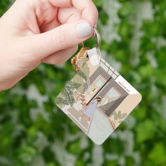 Architecture lover, Star House de Xavier Salas Sleutelhanger (Hand)