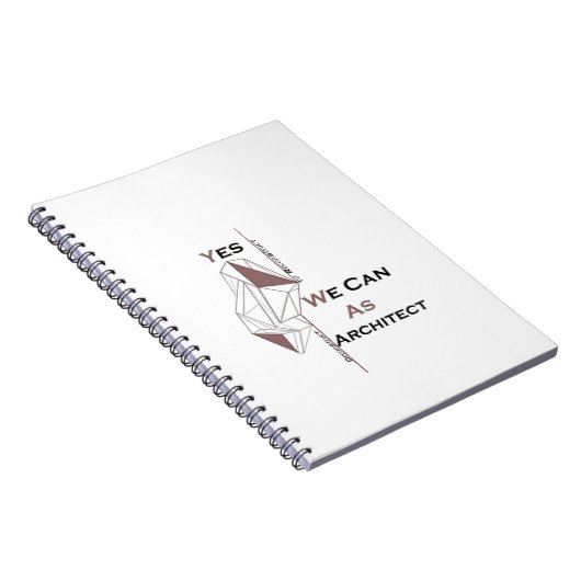 architecture, modern design, geometric art, black  notitieboek (Rechterzijde)