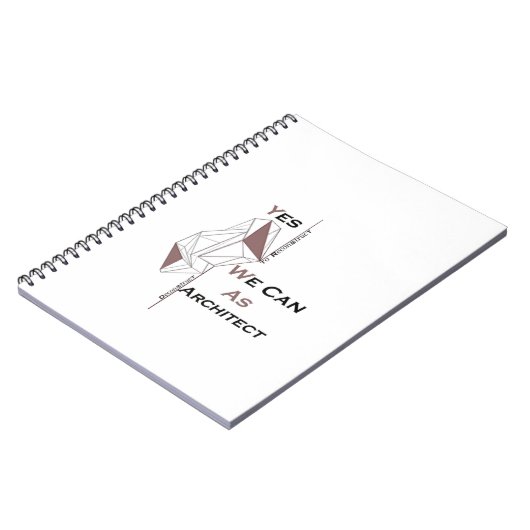 architecture, modern design, geometric art, black  notitieboek (Linkerzijde)