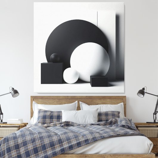 Architecture of Balanced Forms Canvas Afdruk (Insitu (Slaapkamer))