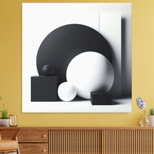 Architecture of Balanced Forms Canvas Afdruk (Insitu (Woonkamer))