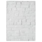 Architecture Texture White brick Klembord (Achterkant)