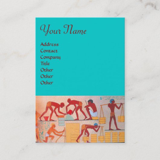 ARCHITECTURELE BOUWEN rood geel blauw Visitekaartje (Voorkant)