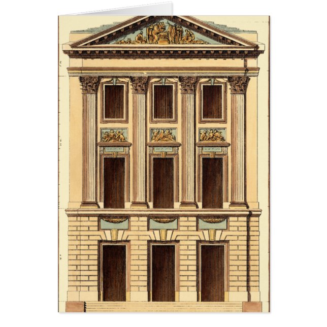 Architecturele façade door Jean Deneufforge (Voorkant)