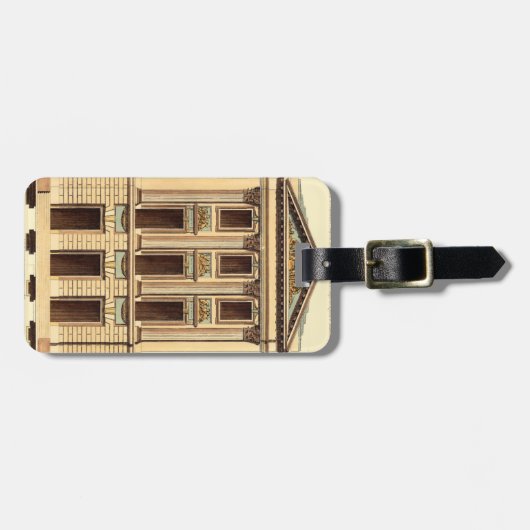 Architecturele façade door Jean Deneufforge Bagagelabel (Voorkant horizontaal)