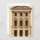 Architecturele façade door Jean Deneufforge Briefkaart (Voorkant / Achterkant)