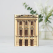 Architecturele façade door Jean Deneufforge Briefkaart (Staand voorkant)