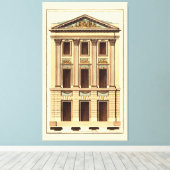 Architecturele façade door Jean Deneufforge Canvas Afdruk (Insitu (Houten vloer))