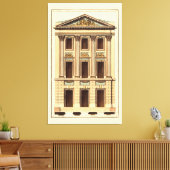 Architecturele façade door Jean Deneufforge Canvas Afdruk (Insitu (Woonkamer))