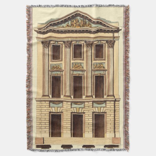 Architecturele façade door Jean Deneufforge Deken (Voorkant Verticaal)