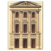 Architecturele façade door Jean Deneufforge Klembord (Achterkant)